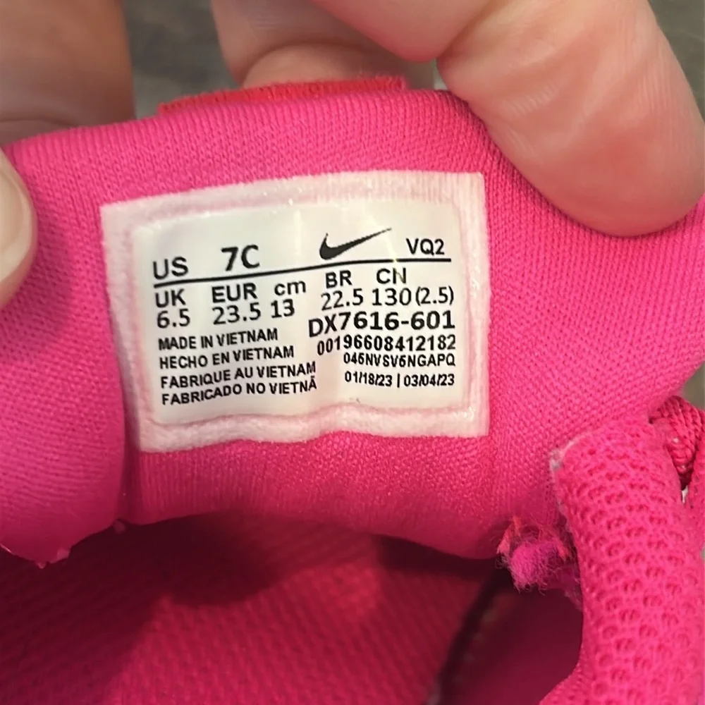 Toddler Pink Nike Sneakers - Picture 6 of 6